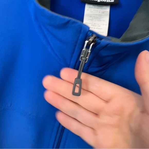 Patagonia men blue waterproof zip up jacket L - Picture 4 of 7